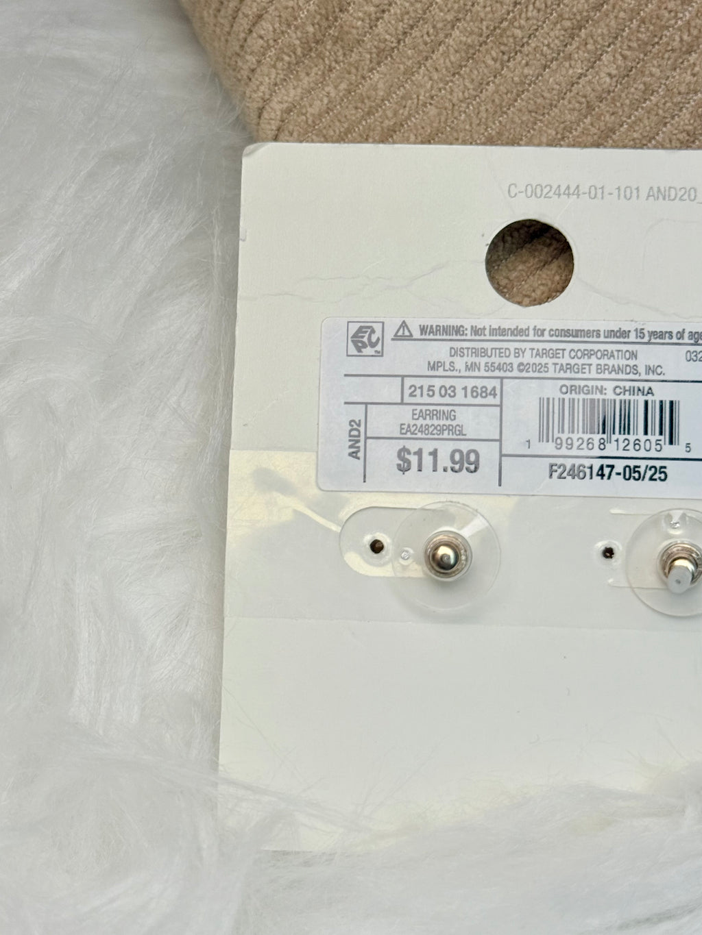 Vintage Pearl Statement Stud Earrings