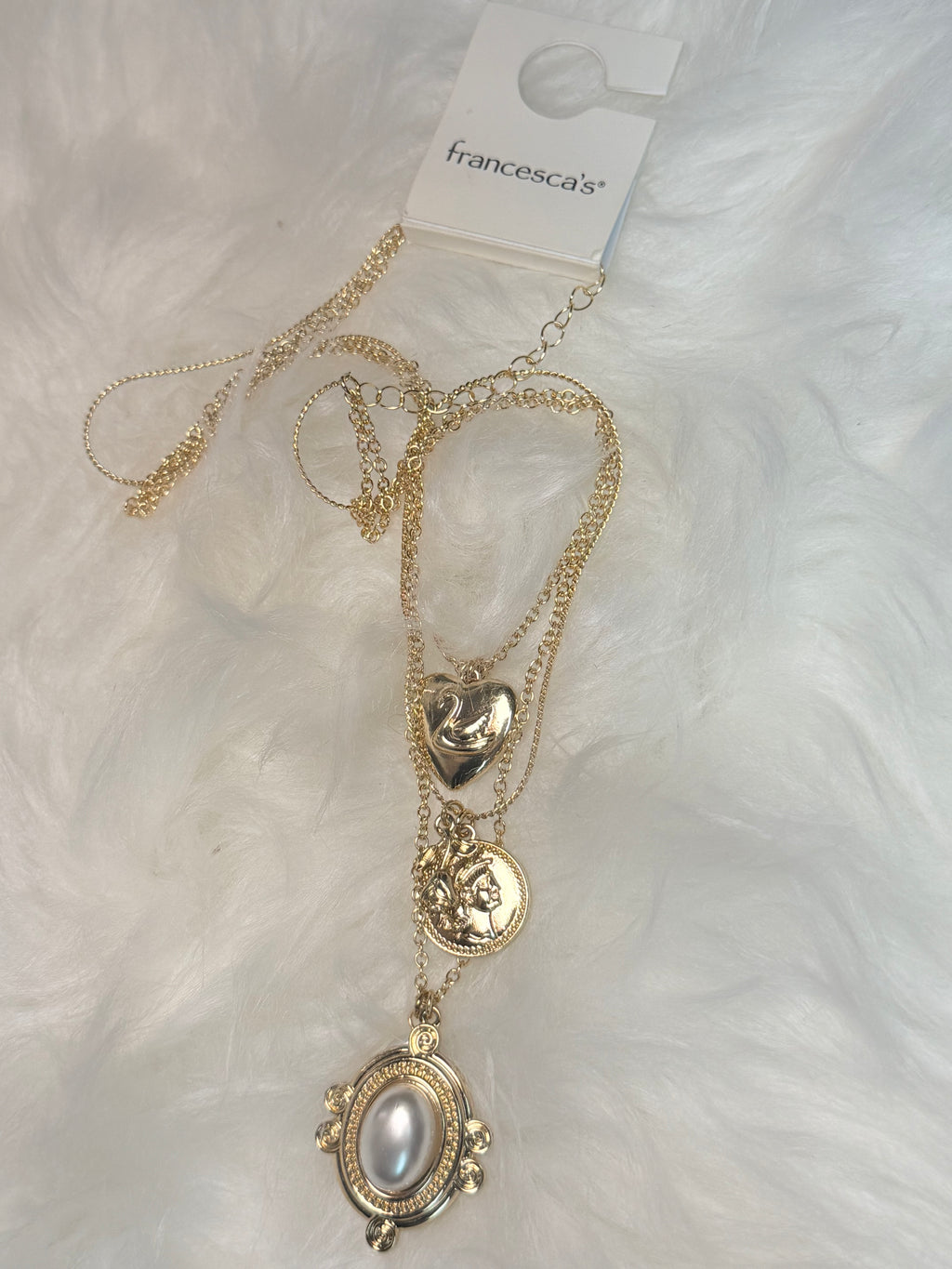 Vintage-Inspired Layered Charm Necklace