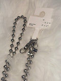 Silver Beaded Shoulder Bag Strap