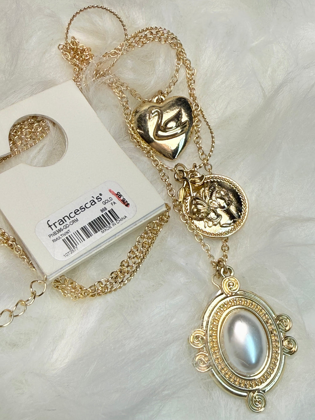 Vintage-Inspired Layered Charm Necklace