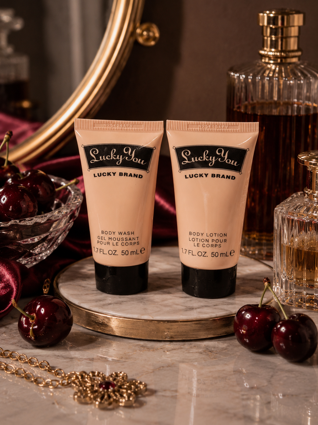 Lucky Brand Travel Size Body Wash and Lotion