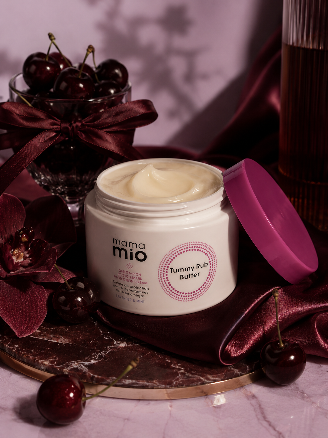 Mama Mio Tummy Rub Butter | Omega-Rich Stretch Mark Cream | Lavender & Mint