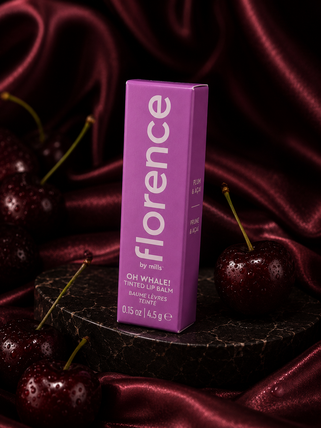 florence by mills Oh Whale! Tinted Lip Balm | Plum & Açaí